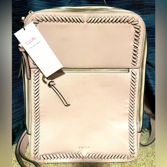 Calpak Handbags - Calpak Kaya blush color laptop backpack